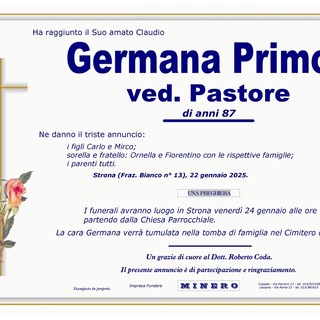 Germana Primon ved. Pastore