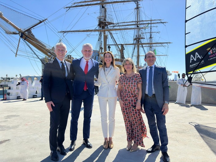 Il Piemonte in vetrina internazionale alla tappa di Jeddah del tour mondiale di nave Amerigo Vespucci