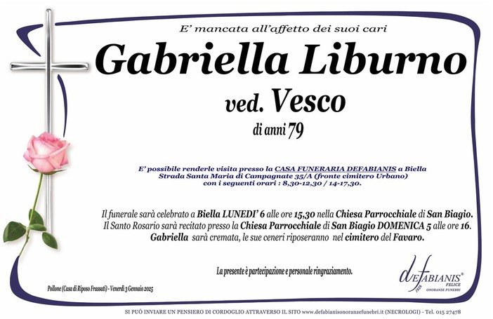 Gabriella Liburno ved. Vesco