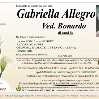 Gabriella Allegro ved. Bonardo