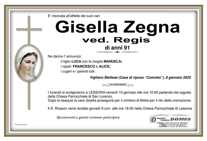 Gisella Zegna ved. Regis