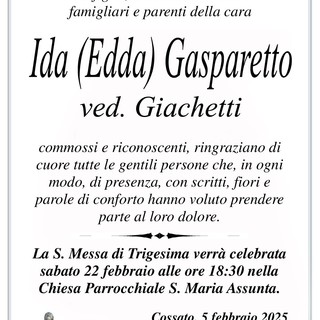 Ida (Edda) Gasparetto ved. Giachetti