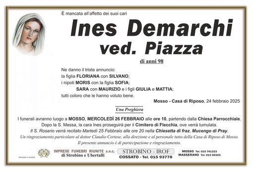 Ines Demarchi ved. Piazza