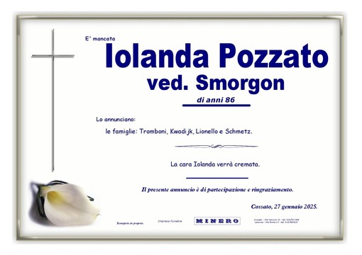 Iolanda Pozzato ved. Smorgon