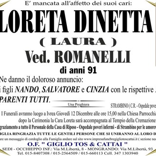 Loreta Dinetta (Laura) ved. Romanelli