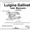 Luigina Gallinetti ved. Beccaro