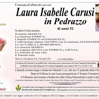 Laura Isabelle Carusi in Pedrazzo