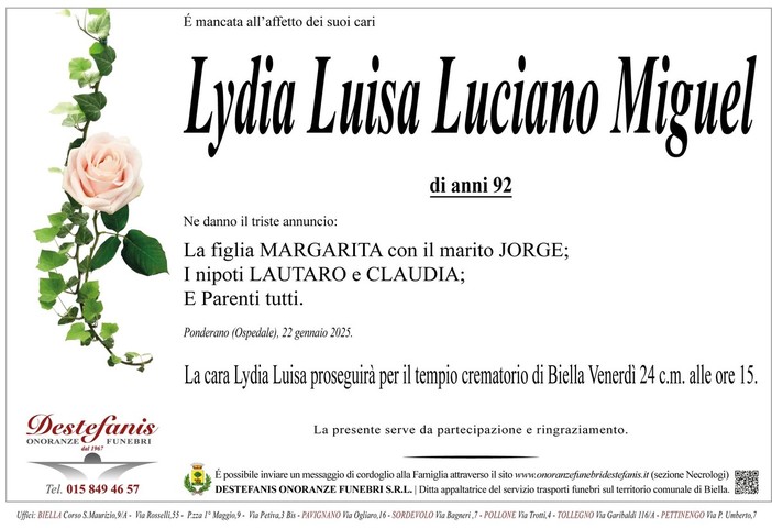 Lydia Luisa Luciano Miguel