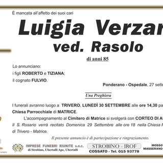 Luigia Verzaro ved. Rasolo