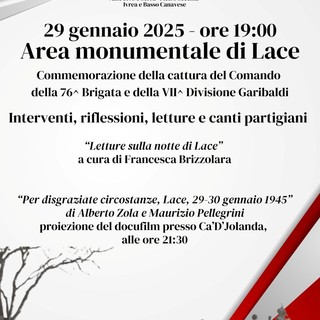 Lace: il 29 gennaio commemorazione della cattura della 76a Brigata Garibaldi