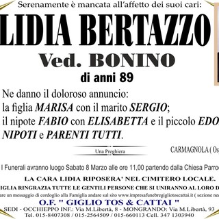 Lidia Bertazzo, ved. Bonino