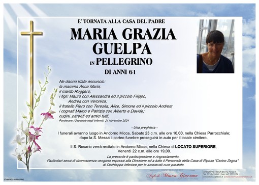 Maria Grazia Guelpa in Pellegrino