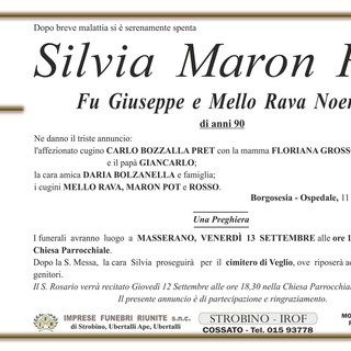 Silvia Maron Pot, fu Giuseppe e Mello Rava Noemi