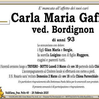 Carla Maria Gaffeo ved. Bordignon