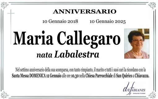 Maria Callegaro nata Labalestra