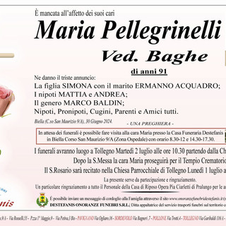 Maria Pellegrinelli ved. Baghe