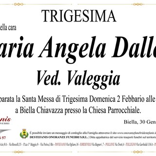 Maria Angela Dallere ved. Valeggia