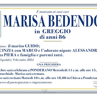 Marisa Bebendo in Greggio