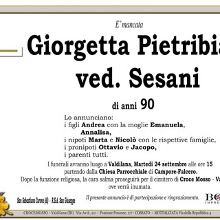 Giorgietta Pietribiasi, ved. Sesani