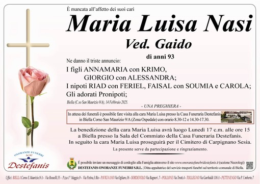 Maria Luisa Nasi ved. Gaido