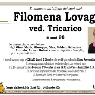 Filomena Lovaglio ved. Tricarico