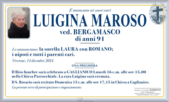 Luigina Maroso Ved. Bergamasco