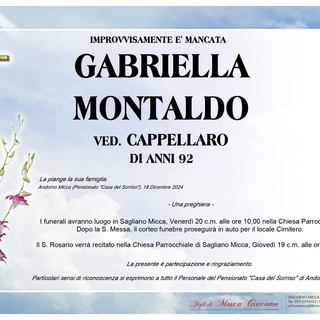 Gabriella Montaldo, ved. Cappellaro