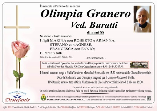 Olimpia Granero ved. Buratti