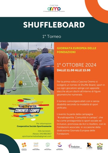 Cascina Oremo compie 1 anno: organizzato il primo torneo di shuffleboard.