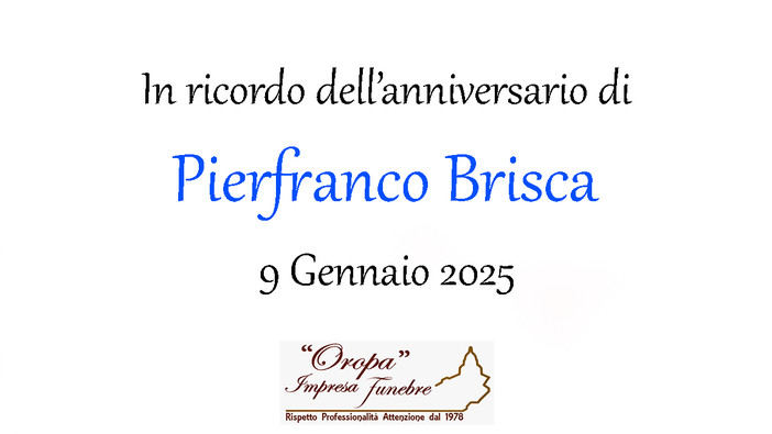 Pierfranco Brisca - Anniversario