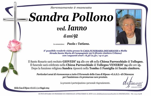 Sandra Pollono, ved. Ianno