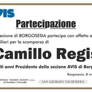 Camillo Regis, partecipazione