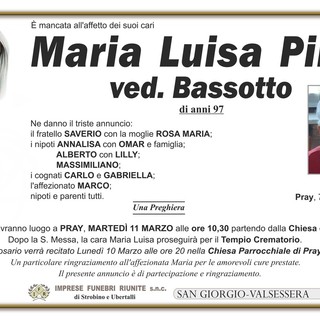 Maria Luisa Pinzi, ved.Bassotto