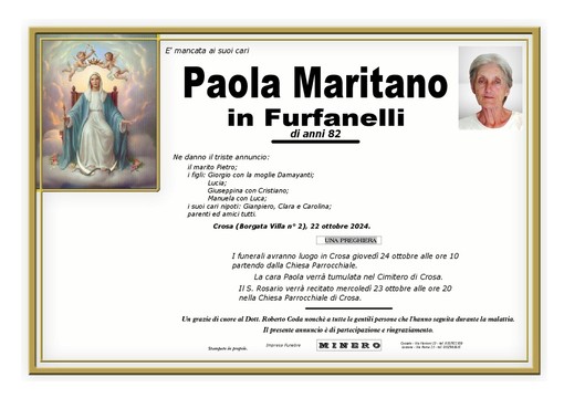 Paola Maritano in Furfanelli