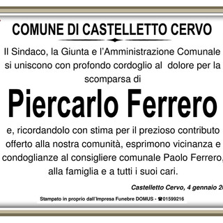 Piercarlo Ferrero - Partecipazione