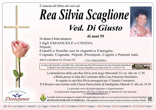 Rea Silvia Scaglione ved. Di Giusto