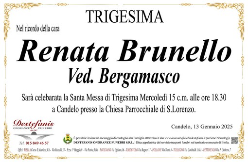 Renata Brunello ved. Bergamasco