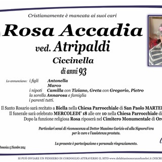 Rosa Accadia ved. Atripaldi Ciccinella