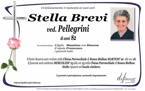 Stella Brevi ved. Pellegrini