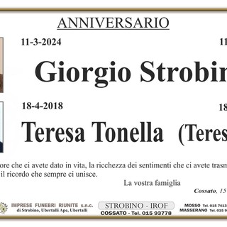 Anniversario Giorgio Strobino e Teresa Tonella (Teresina)