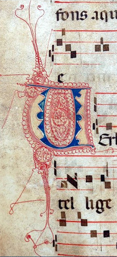 Incipit, “T”, in Giampaolo Mele (a cura di), Die ac Nocte. I Codici Liturgici di Oristano dal Giudicato di Arborea all’età spagnola (secoli XI-XVII), Cagliari: AMD Edizioni, 2009.