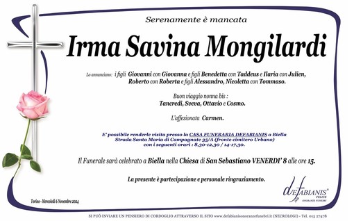 Irma Savina Mongilardi