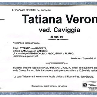 Tatiana Verona, ved. Caviggia