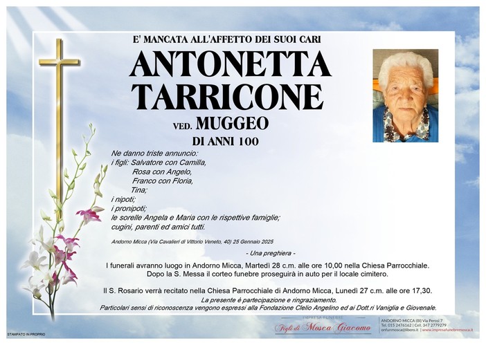 Antonetta Tarricone Ved. Muggeo