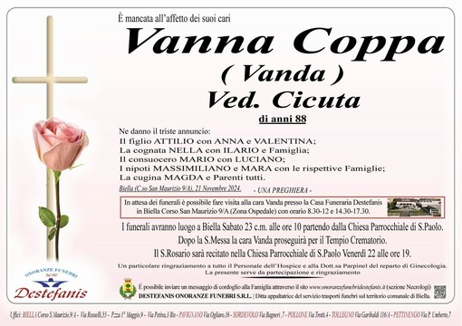 Vanna Coppa (Vanda) ved. Cicuta