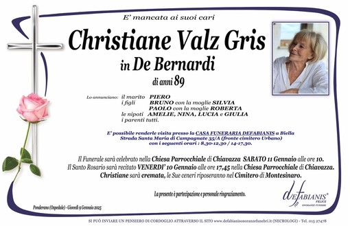 Christiane Valz Gris in De Bernardi