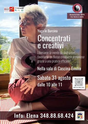 Yoga in Burcina: concentrati e creativi.