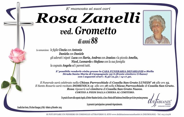 Rosa Zanelli Ved. Grometto