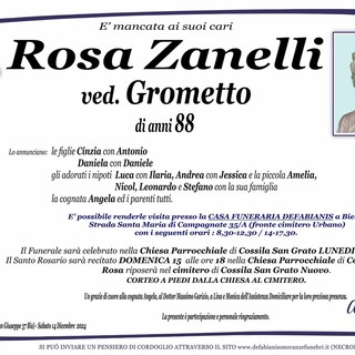 Rosa Zanelli Ved. Grometto