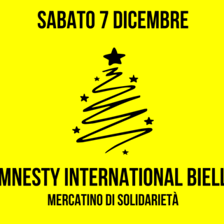 Biella, Amnesty International al Mercatino di Solidarietà.